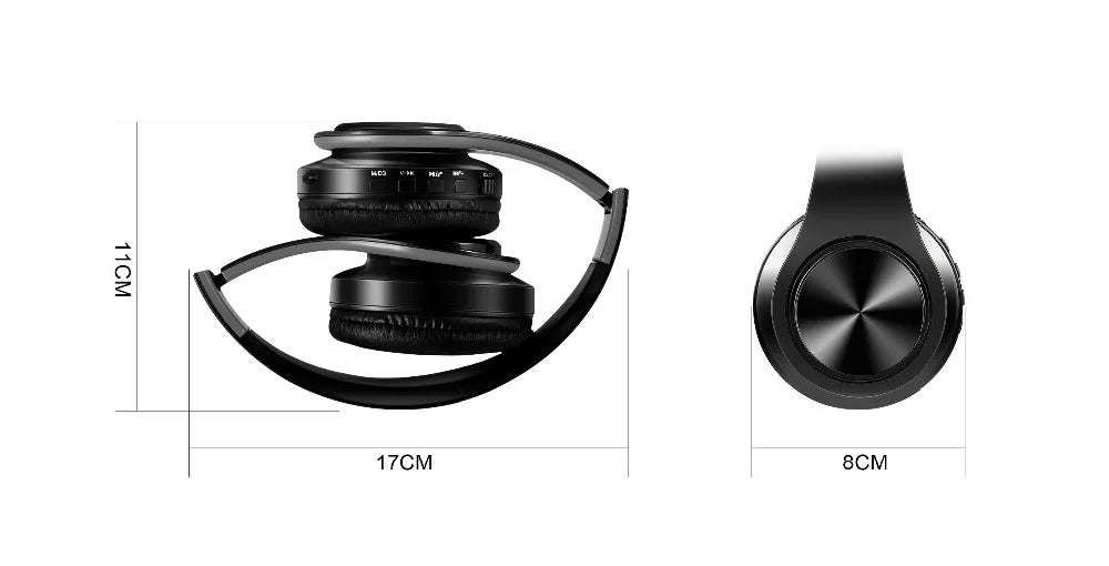 Gold Wireless Bluetooth Headphones with Built-in Mic – Universal for Android & iOS | MyPhoneAura