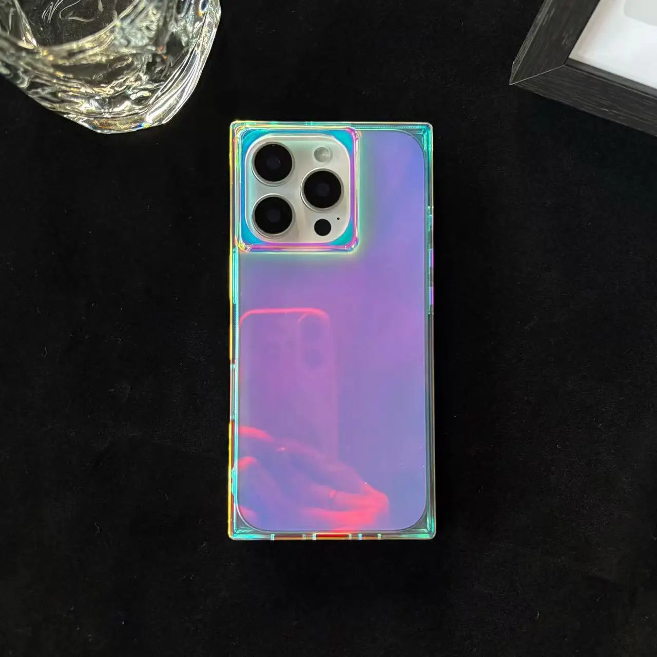 PrismGlow Laser Case – iPhone 13–16 Series | MyPhoneAura