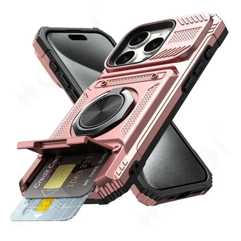 ArmorRing Military-Grade Magnetic Case | iPhone 13–17 Series | MyPhoneAura