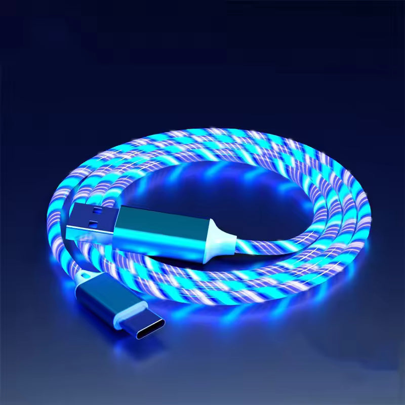 Aura Phone Charger - 3 in 1 capability, multi coloured fast charger.