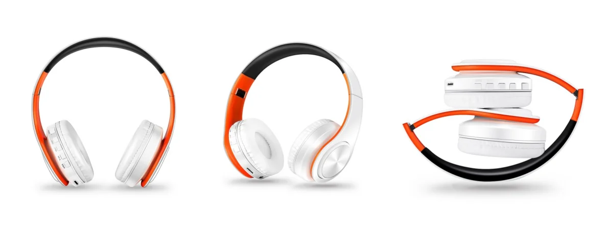 Gold Wireless Bluetooth Headphones with Built-in Mic – Universal for Android & iOS | MyPhoneAura