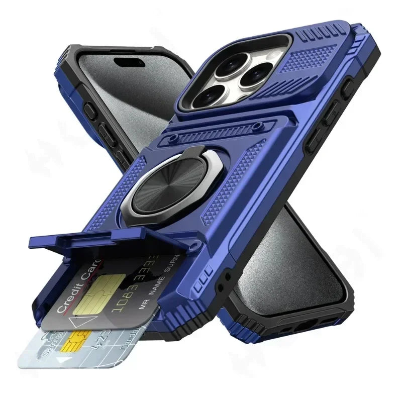 ArmorRing Military-Grade Magnetic Case | iPhone 13–17 Series | MyPhoneAura