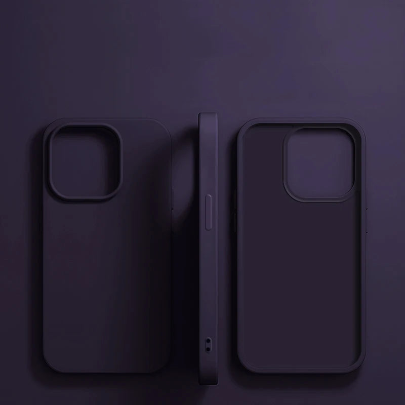 Luxury Liquid Silicone Shockproof Case for iPhone 11–16 Series (Pro, Pro Max, Plus) – MyPhoneAura