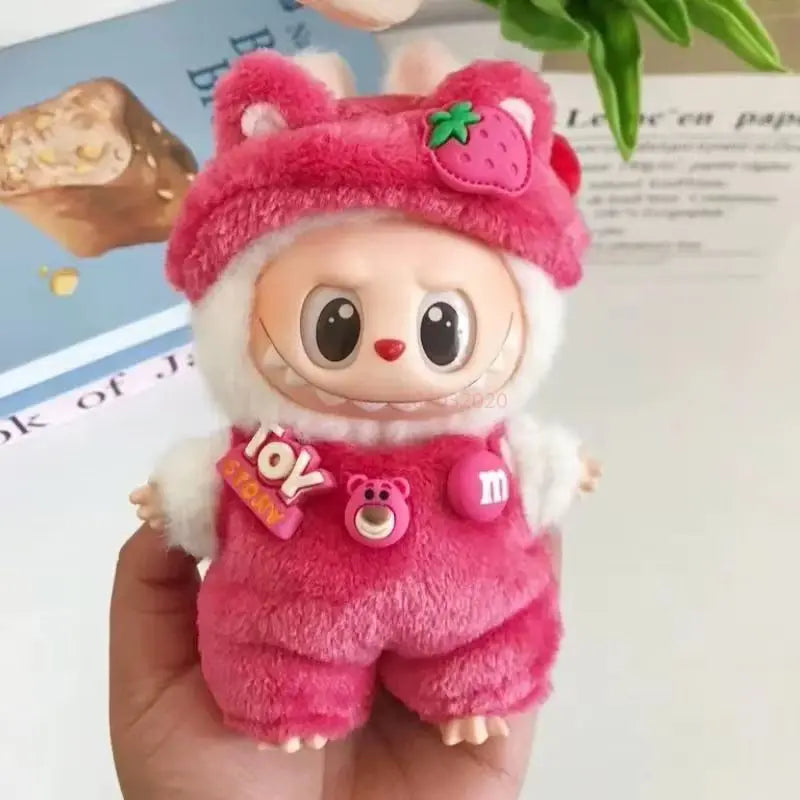 17cm Labubu Doll Fashion Hoodie – Mini BJD Clothing | Cartoon Style Replacement Outfit for Labubu Figurines