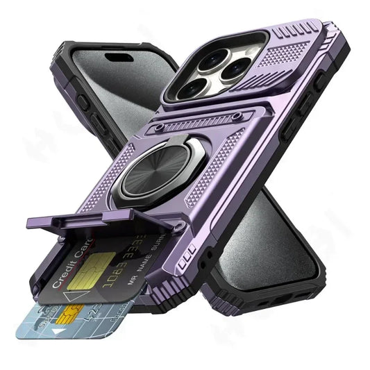 ArmorRing Military-Grade Magnetic Case | iPhone 13–17 Series | MyPhoneAura