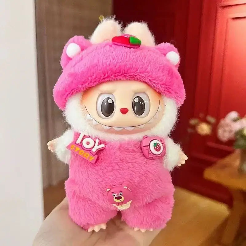 17cm Labubu Doll Fashion Hoodie – Mini BJD Clothing | Cartoon Style Replacement Outfit for Labubu Figurines