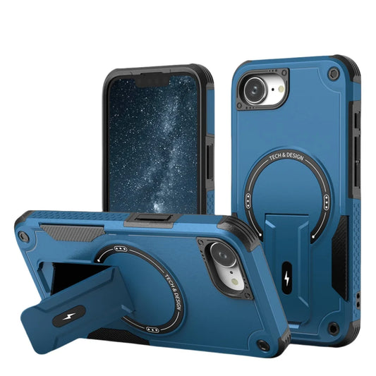 MyPhoneAura Armor Shockproof Case with Stand for iPhone 12–17 Series (Pro, Pro Max, Plus, Air)