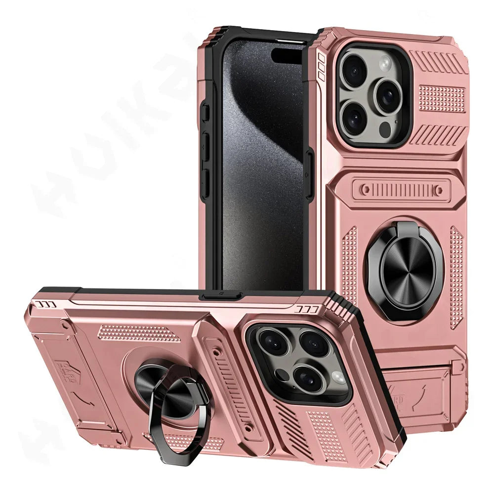 ArmorRing Military-Grade Magnetic Case | iPhone 13–17 Series | MyPhoneAura