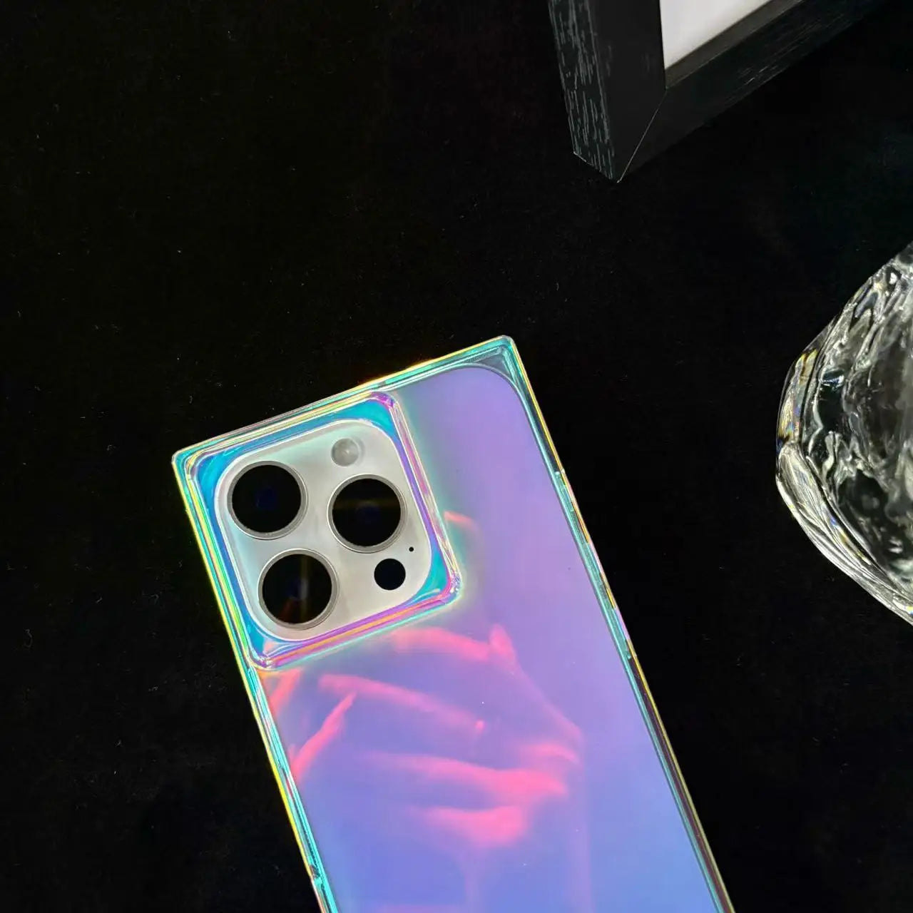 PrismGlow Laser Case – iPhone 13–16 Series | MyPhoneAura