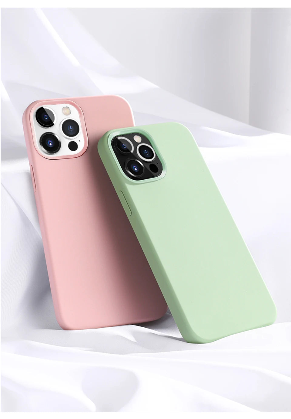Luxury Liquid Silicone Shockproof Case for iPhone 11–16 Series (Pro, Pro Max, Plus) – MyPhoneAura