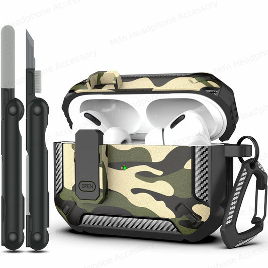 My Phone Aura luxury protective case with cleaner kit for AirPods Pro – anti-fall switch design
