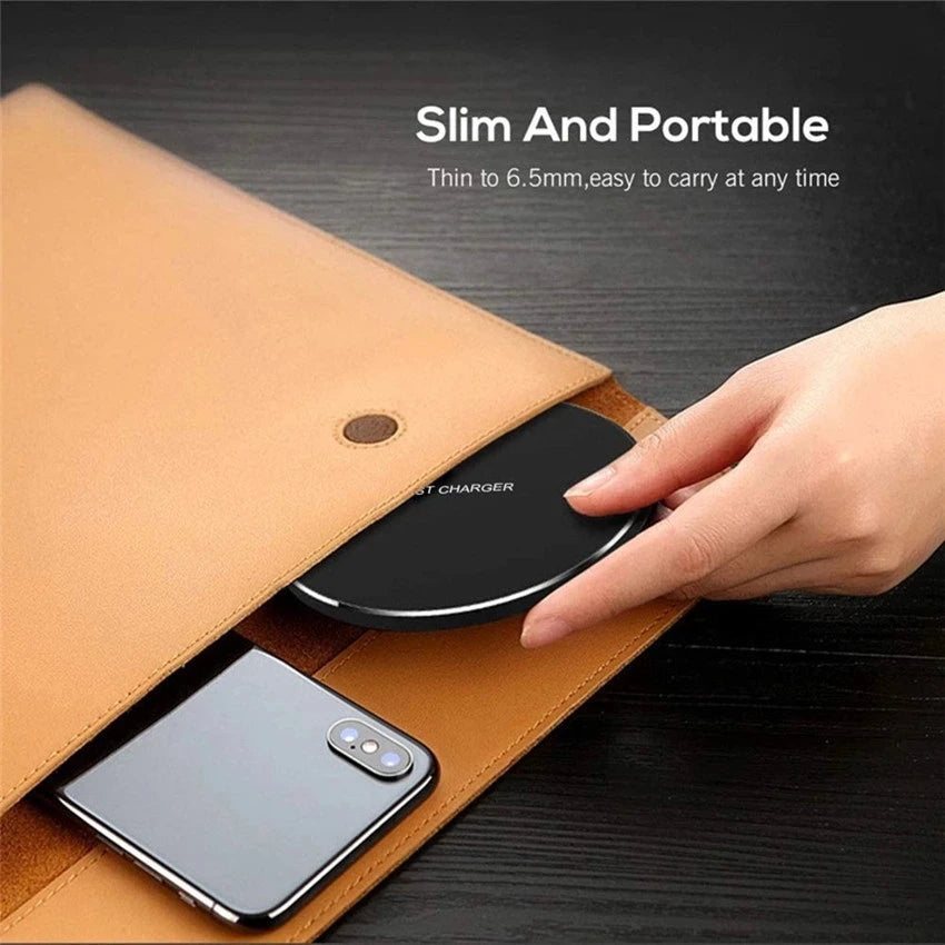 Aura LED Fast Wireless Charger Pad for all devices.