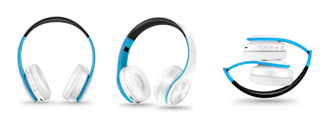 Gold Wireless Bluetooth Headphones with Built-in Mic – Universal for Android & iOS | MyPhoneAura