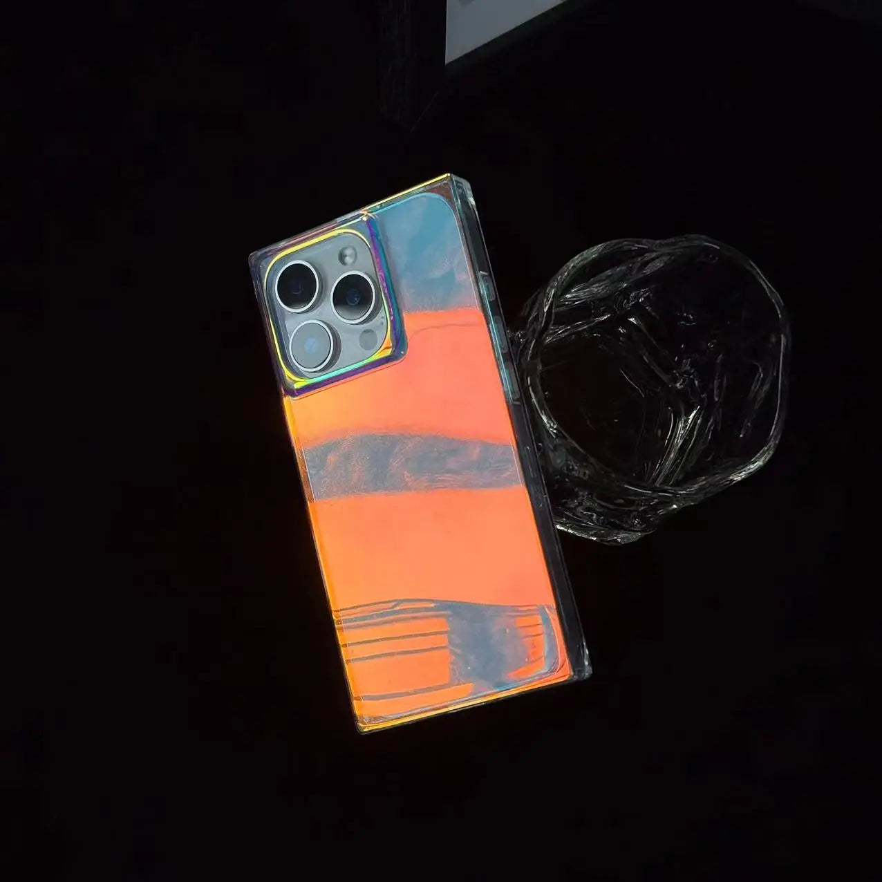PrismGlow Laser Case – iPhone 13–16 Series | MyPhoneAura