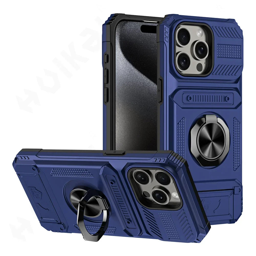 ArmorRing Military-Grade Magnetic Case | iPhone 13–17 Series | MyPhoneAura