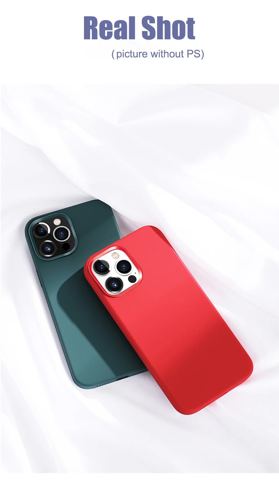 Luxury Liquid Silicone Shockproof Case for iPhone 11–16 Series (Pro, Pro Max, Plus) – MyPhoneAura