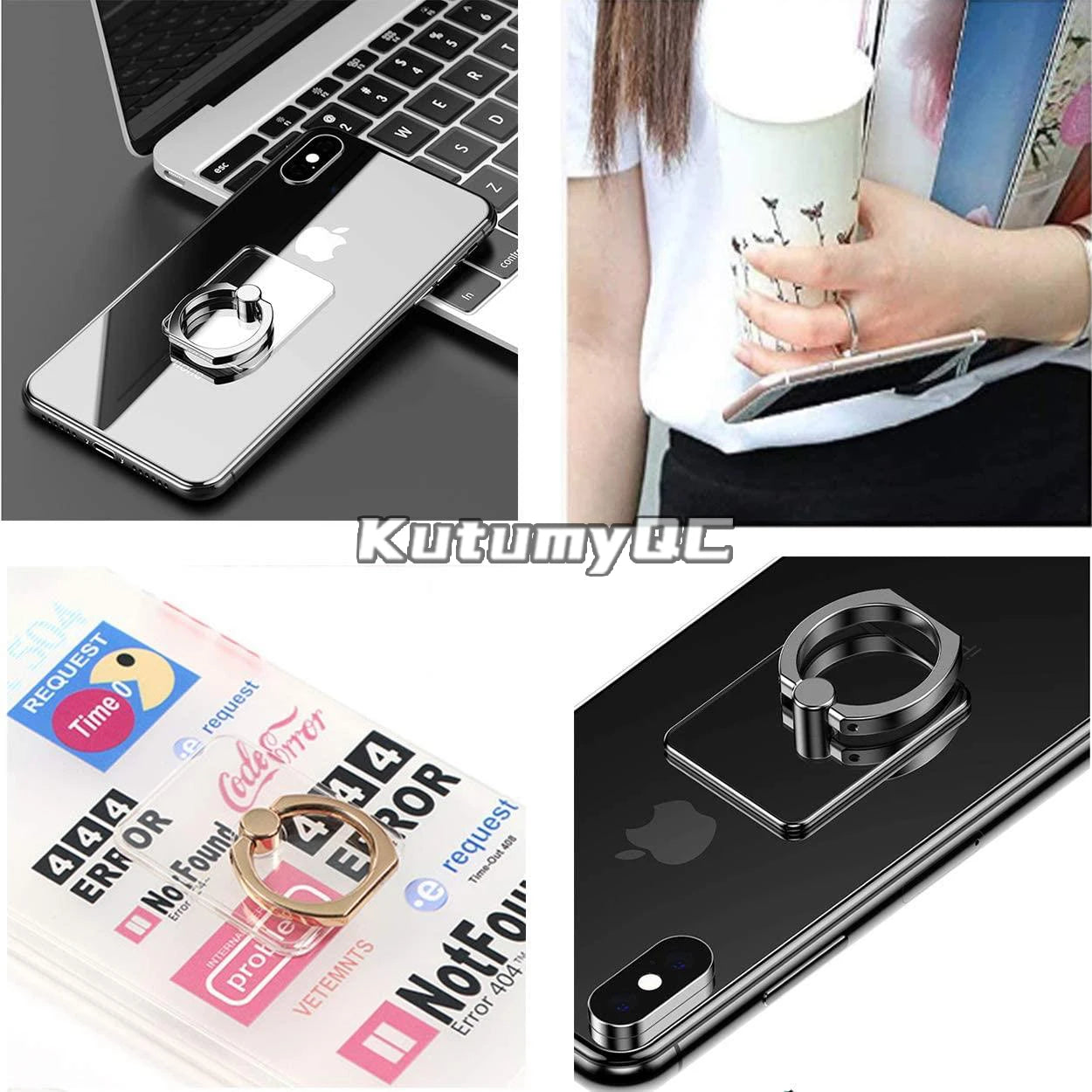 Clear360 Transparent Phone Ring Stand | MyPhoneAura