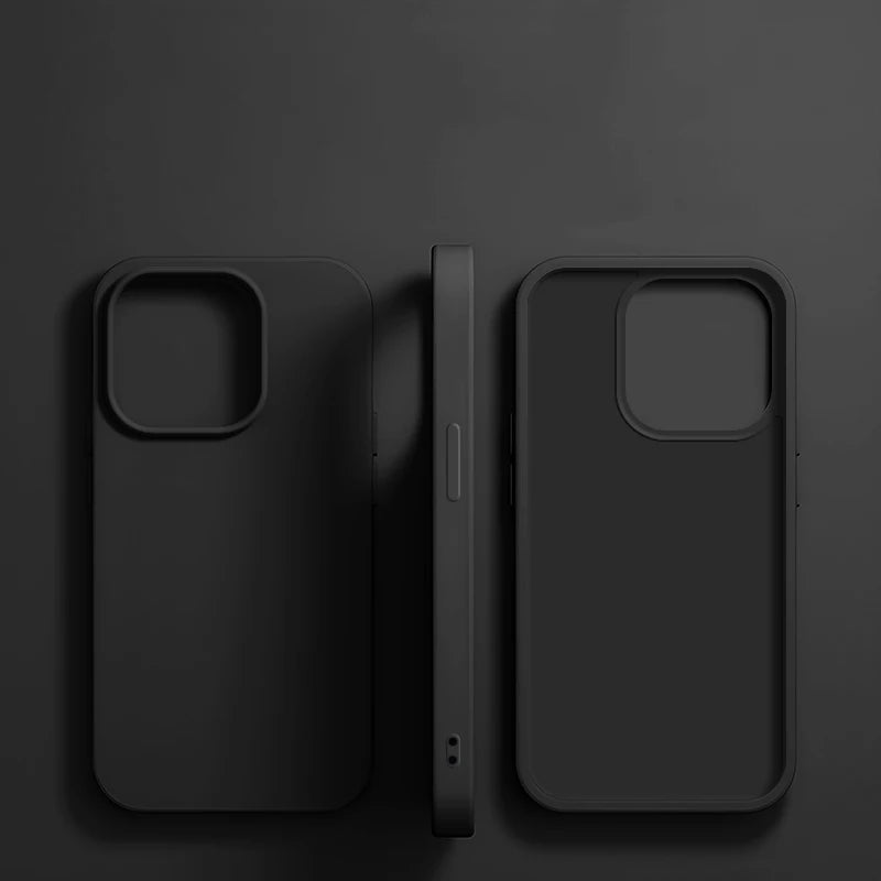 Luxury Liquid Silicone Shockproof Case for iPhone 11–16 Series (Pro, Pro Max, Plus) – MyPhoneAura