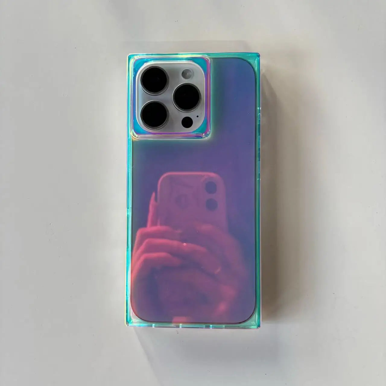PrismGlow Laser Case – iPhone 13–16 Series | MyPhoneAura