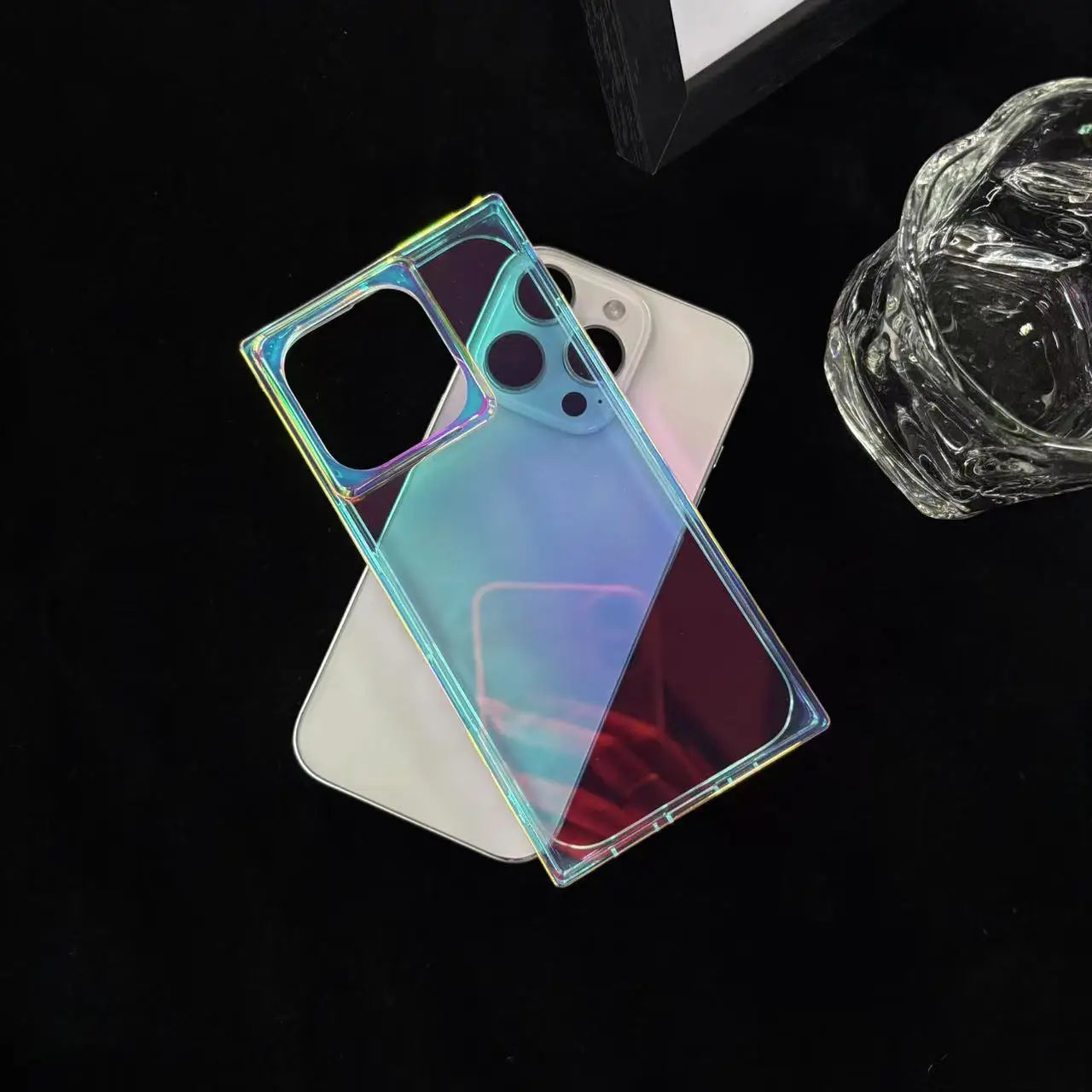 PrismGlow Laser Case – iPhone 13–16 Series | MyPhoneAura