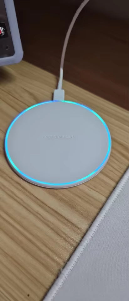 Aura LED Fast Wireless Charger Pad for all devices.